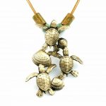 "Ocean in Motion" Sea Turtle Hatchlings Necklace