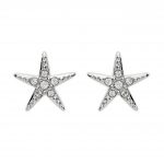 Starfish Stud Crystal Earrings