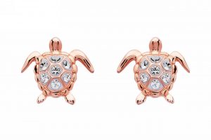 Turtles Rose Gold Stud Earrings