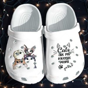 Cutie Cats Shoes  For Who Love Animal - Favorite With Cats Gift For lover Rubber  Crocband Clogs, Comfy Footwear men women size US