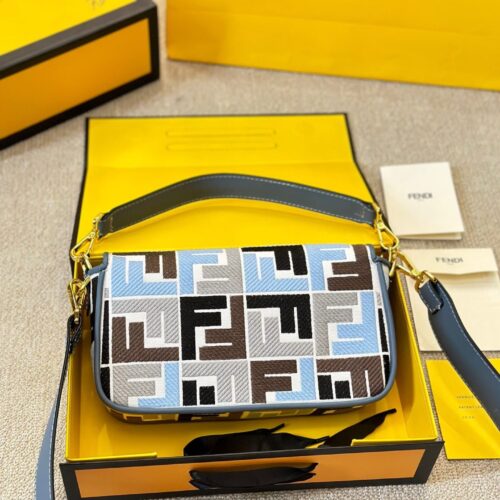 fendi baguette ff embroidered shoulder bag multicolor 26cm felny.jpeg