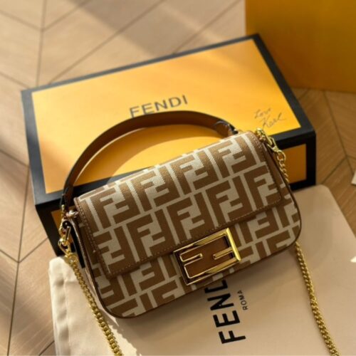 fendi baguette mini ff jacquard fabric bag beige 21cm 3qfmg.jpg