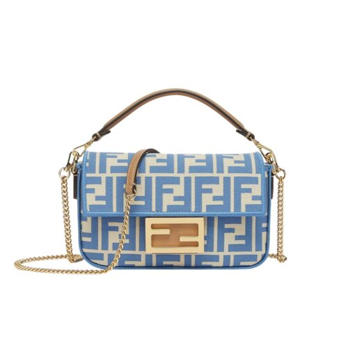 fendi baguette mini ff jacquard fabric bag blue 21cm vgujy.jpg