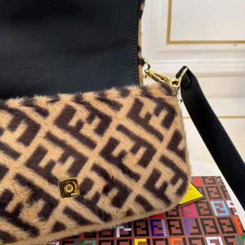 fendi baguette sheepskin bag brown 26cm yamut.jpg