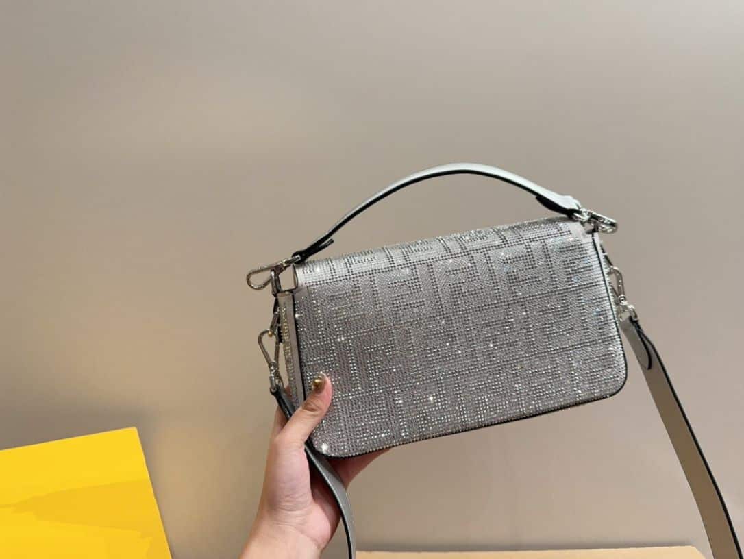 fendi baguette silver crystal trim 25cm hovfx.jpg