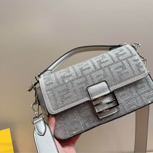 fendi baguette silver crystal trim 25cm iy5ub.jpg