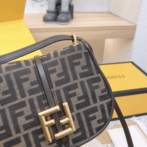 fendi cmon small brown ff jacquard fabric bag 20cm 8bs082aq08f1mje hu10s.png