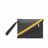 fendi diagonal flat pouch ff jacquard fabric bag black and grey 26cm ec61u.jpg
