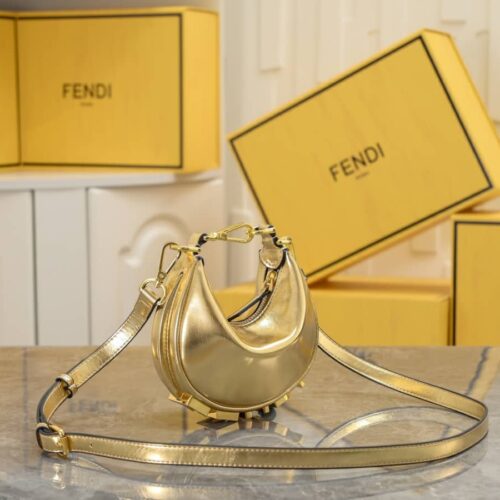 fendi fendigraphy nano mini leather mini bag metallic gold 16cm 9ahjk.jpg