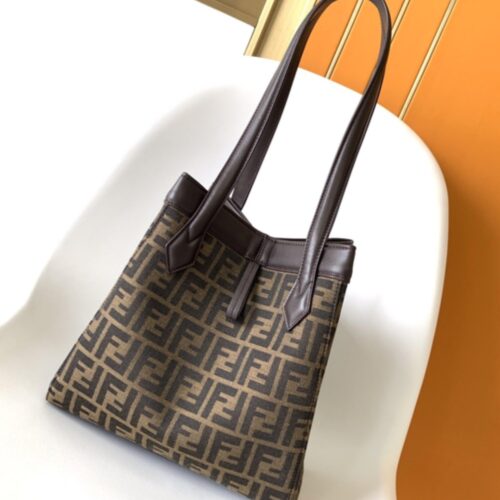 fendi origami medium ff jacquard fabric bag brown 27cm 8bh414afpmf1gl7 jwa8z.jpg