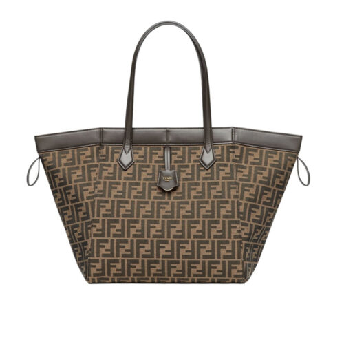 fendi origami medium ff jacquard fabric bag brown 27cm 8bh414afpmf1gl7 xrwll.jpg