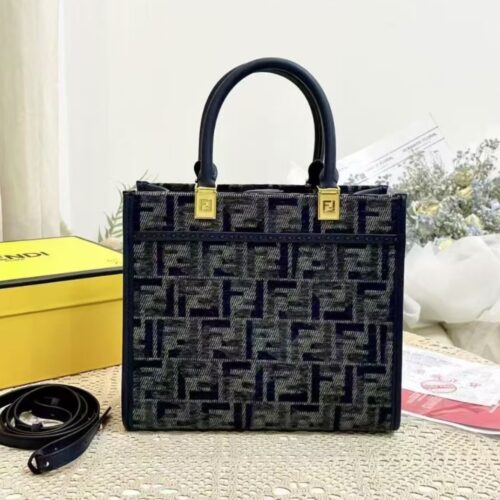 fendi sunshine small ff chenille shopper dark blue 26cm 8bh394asu0f1pqk uuv4t.jpg