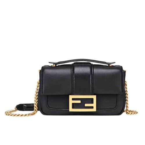 fendi women mini baguette chain shoulder bag black 19cm z2rzw.jpg