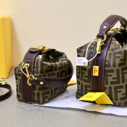 fendi zucca jacquard mini pouch bag brown 27cm vmjd8.jpg