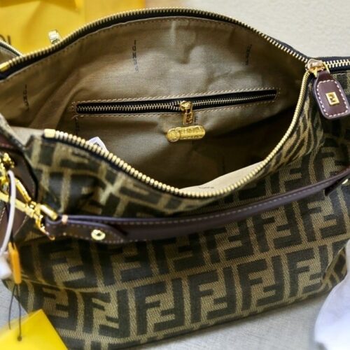 fendi zucca jacquard mini pouch bag brown 27cm wrrbp.jpeg