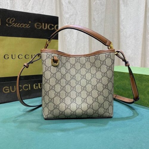 gucci gg emblem mini bucket bag beige and dark brown 21cm 815118 fad6l 9758 i1oeh.jpg