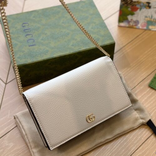 gucci gg marmont leather mini chain bag white leather 19cm jxfni.jpg