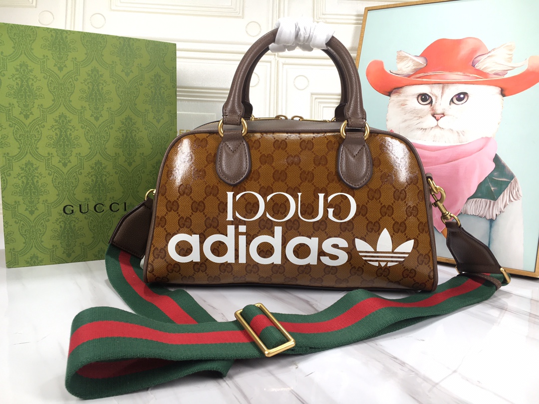 gucci x adidas mini duffle bag brown 315cm 702397 uvsft 7268 4kbuk.jpeg