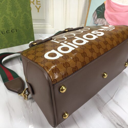 gucci x adidas mini duffle bag brown 315cm 702397 uvsft 7268 6beq0.jpeg