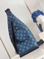 Duo Sling Bag M46562 Monogram Shadow Blue Shoulder Bag Duo Sling Bag M46562 Monogram Shadow Blue Shoulder Bag