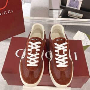 Gucci Interlocking Red White Suede 3