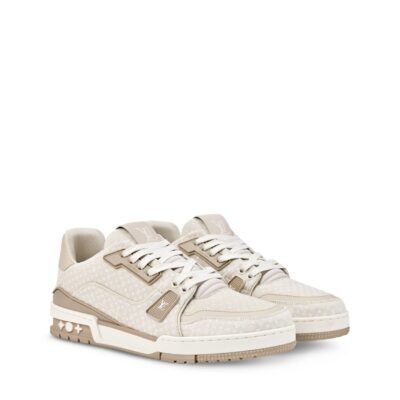 Trainer Sneaker Beige Nanogram denim 2