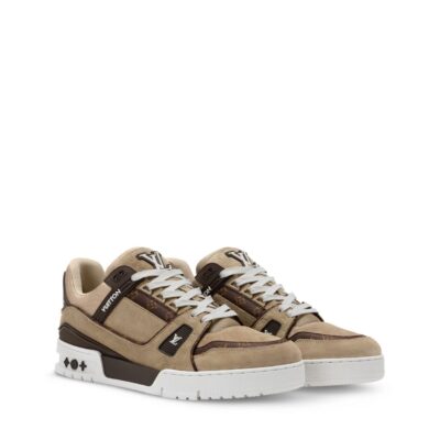 Trainer Sneaker Beige Suede calf leather 2