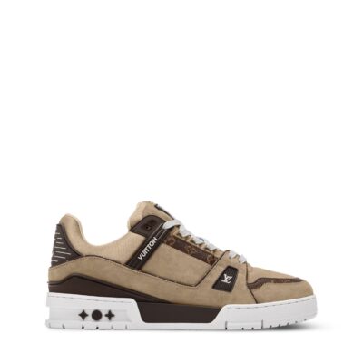 Trainer Sneaker Beige Suede calf leather
