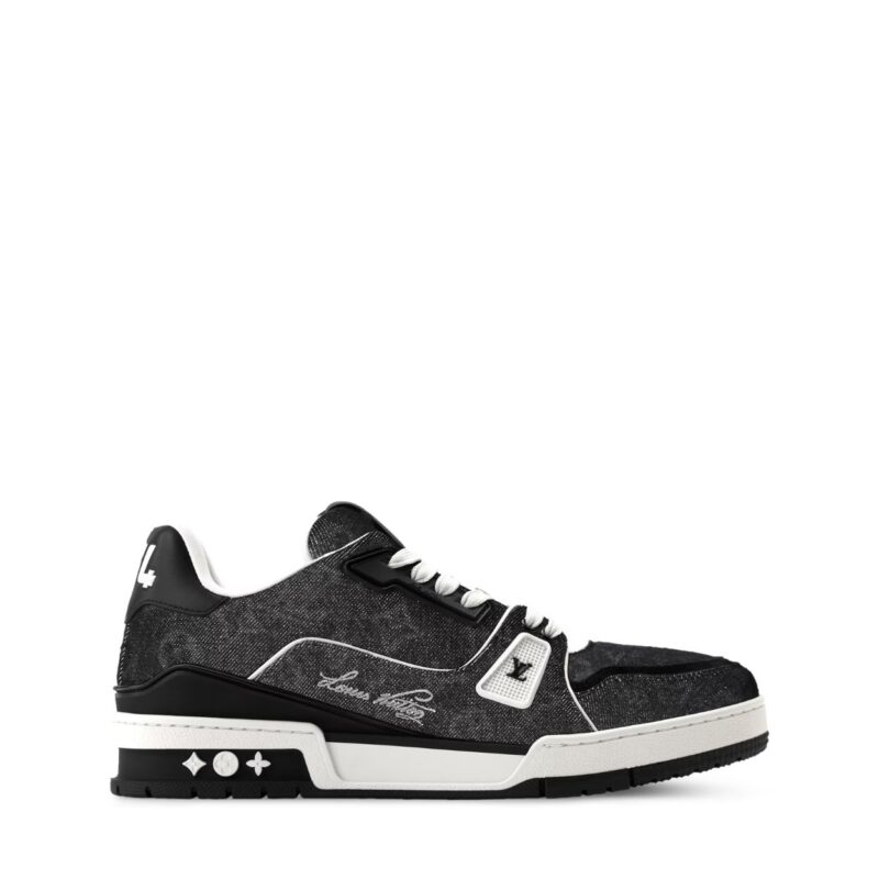 Trainer Sneaker Black Denim Monogram