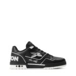 Trainer Sneaker Black Monogram Flower