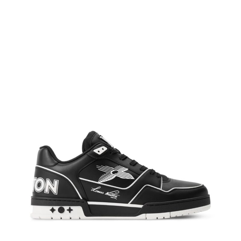 Trainer Sneaker Black Monogram Flower