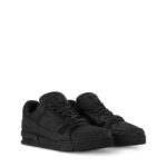 Trainer Sneaker Black Monogram grained calf leather Trainer Sneaker Black Monogram grained calf leather