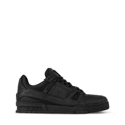Trainer Sneaker Black Monogram grained calf leather 2