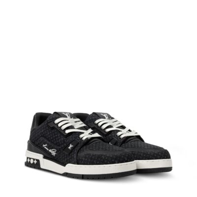 Trainer Sneaker Black Nanogram denim (2)