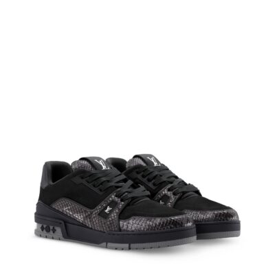 Trainer Sneaker Black Nubuck calf leather 2