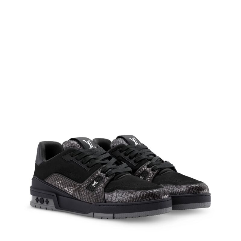 Trainer Sneaker Black Nubuck calf leather 2