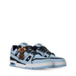 Trainer Sneaker Blue Plain calf leather 1