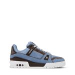 Trainer Sneaker Blue Suede calf leather (2)