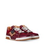 Trainer Sneaker Bordeaux Red Suede Monogram 2