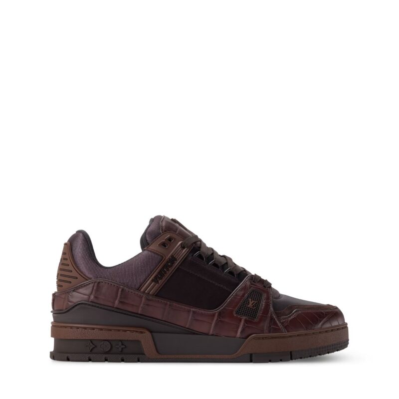 Trainer Sneaker Brown Plain calf leather