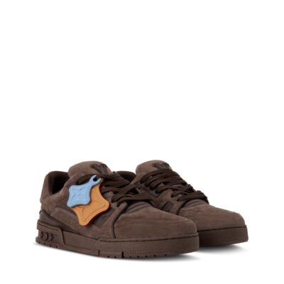Trainer Sneaker Brown Vintage effect suede