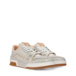 Trainer Sneaker Gray Monogram patent calf leather Trainer Sneaker Gray Monogram patent calf leather