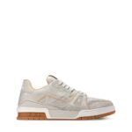 Trainer Sneaker Gray Monogram patent calf leather 2 Trainer Sneaker Gray Monogram patent calf leather 2