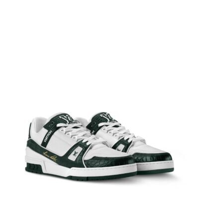 Trainer Sneaker Green Alligator skin 2