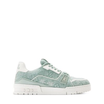 Trainer Sneaker Green Canvas