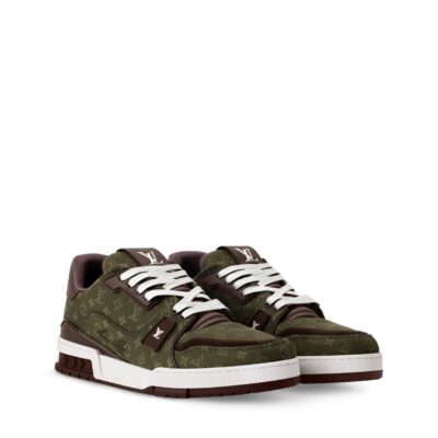 Trainer Sneaker Green Monogram Flower 2