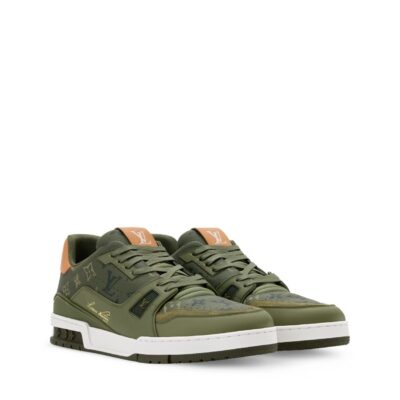 Trainer Sneaker Khaki Green Monogram Surplus 2