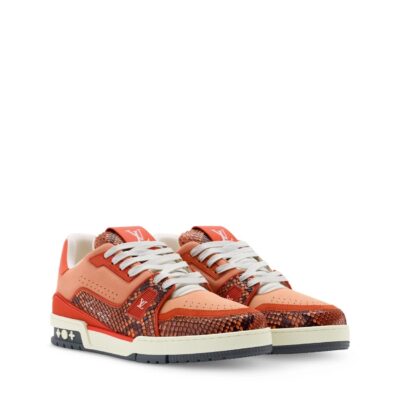 Trainer Sneaker Orange Nubuck calf leather 2