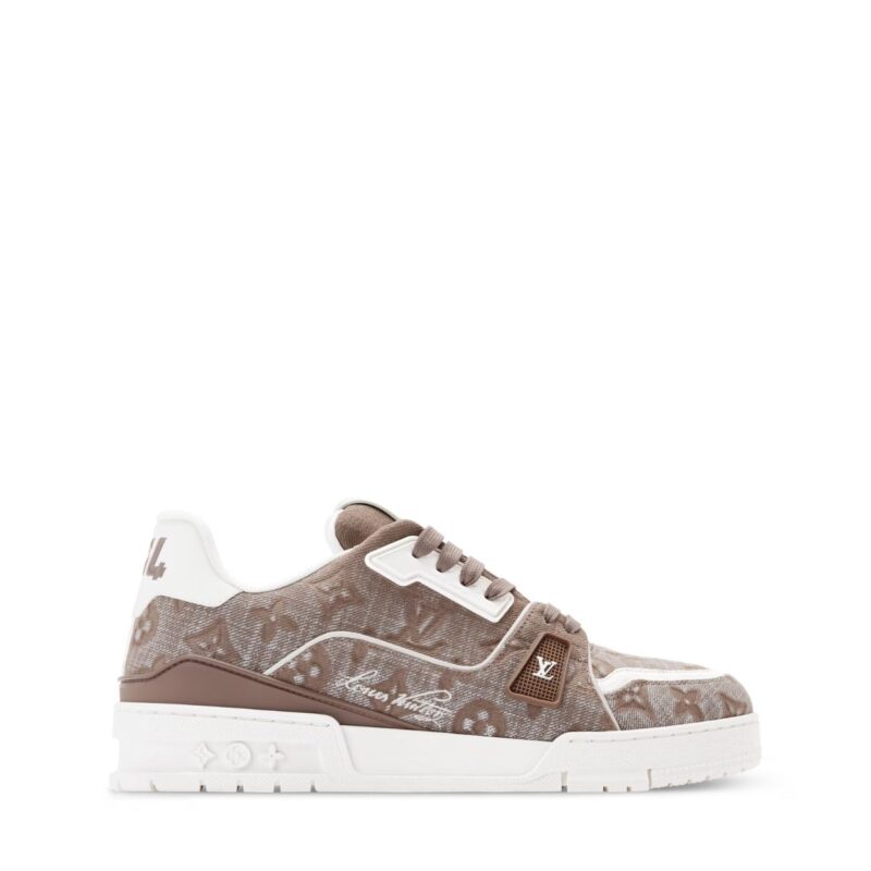 Trainer Sneaker Taupe Brown Canvas
