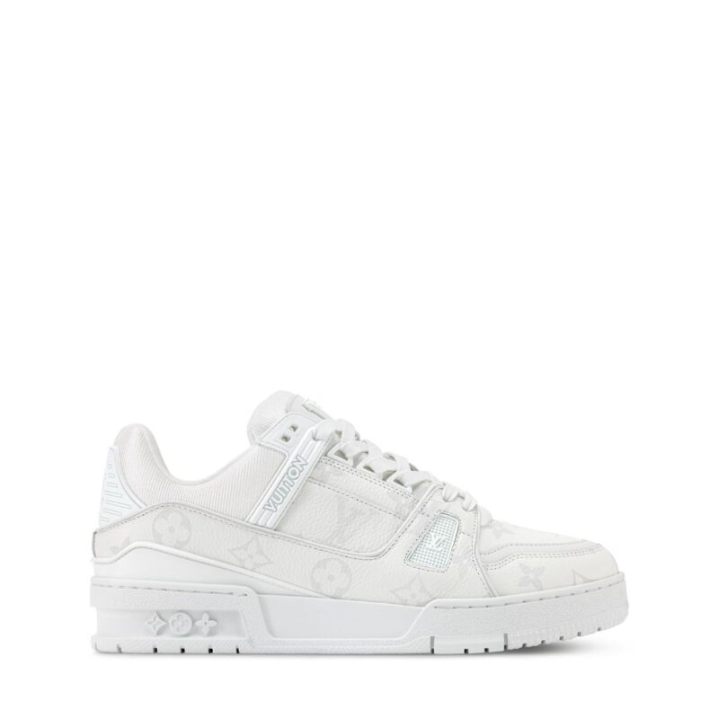 Trainer Sneaker White Canvas Monogram 1